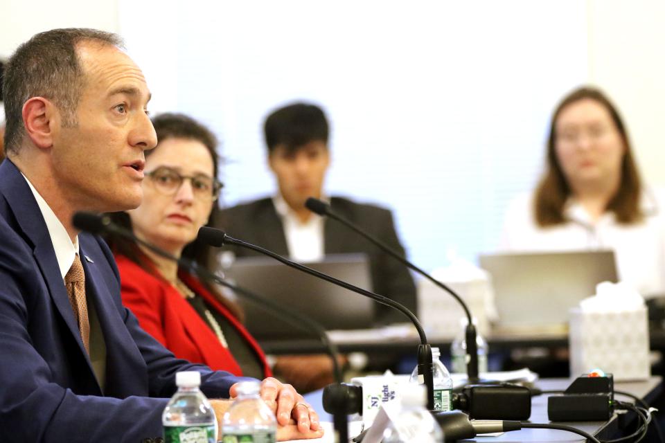 Regional Director for New York and New Jersey, Anti-Defamation League, Scott Richman, speaks at a congressional field hearing on Countering Violent Extremism, Terrorism and Antisemitic Threats in New Jersey. Richman spoke about the fact that antisemitic crime has risen dramatically in the past five years in the Garden State. Monday, October 3, 2022