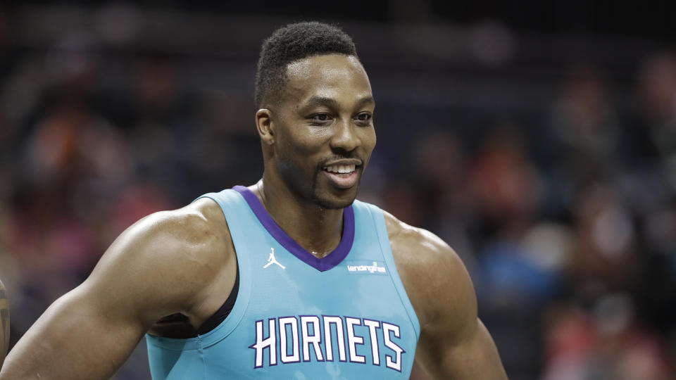 Dwight Howard’s effort through an 82-game season is being questioned by at least one former teammate. (AP)