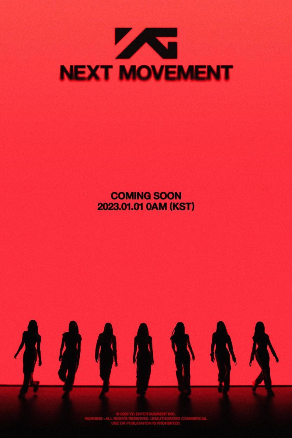 YG娛樂明年疑似將推出7人新人女團。（翻攝自YG臉書）