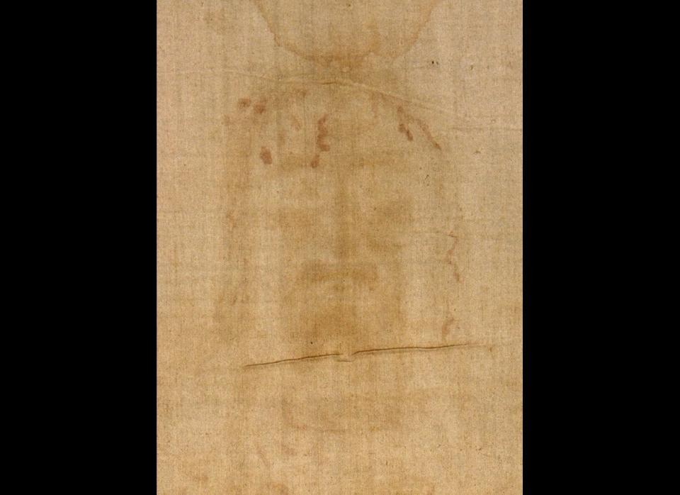 This image cannot be a medieval fake: the image does not match the style, technique, or concepts of medieval imagery, and it cannot be a painting or a rubbing. Skeptics have suggested various weird and wonderful ways in which it might have been produced; they all contradict each other, and none is remotely plausible.  