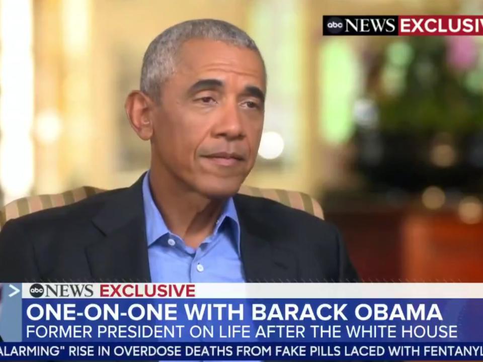 Former US president Barack Obama appears on ABC News’ 'Good Morning America’ (ABC)