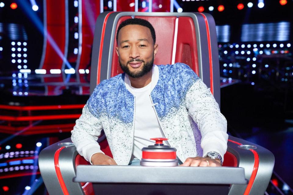 John Legend was quick to use his block button on country king Blake Shelton, dashing his hopes of snagging country singer Peyton Aldridge for his team.