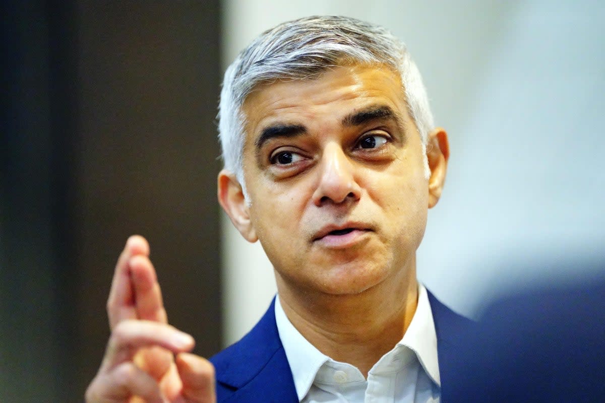 Sadiq Khan denied he was facing a Ulez expansion backlash from Londoners (PA)