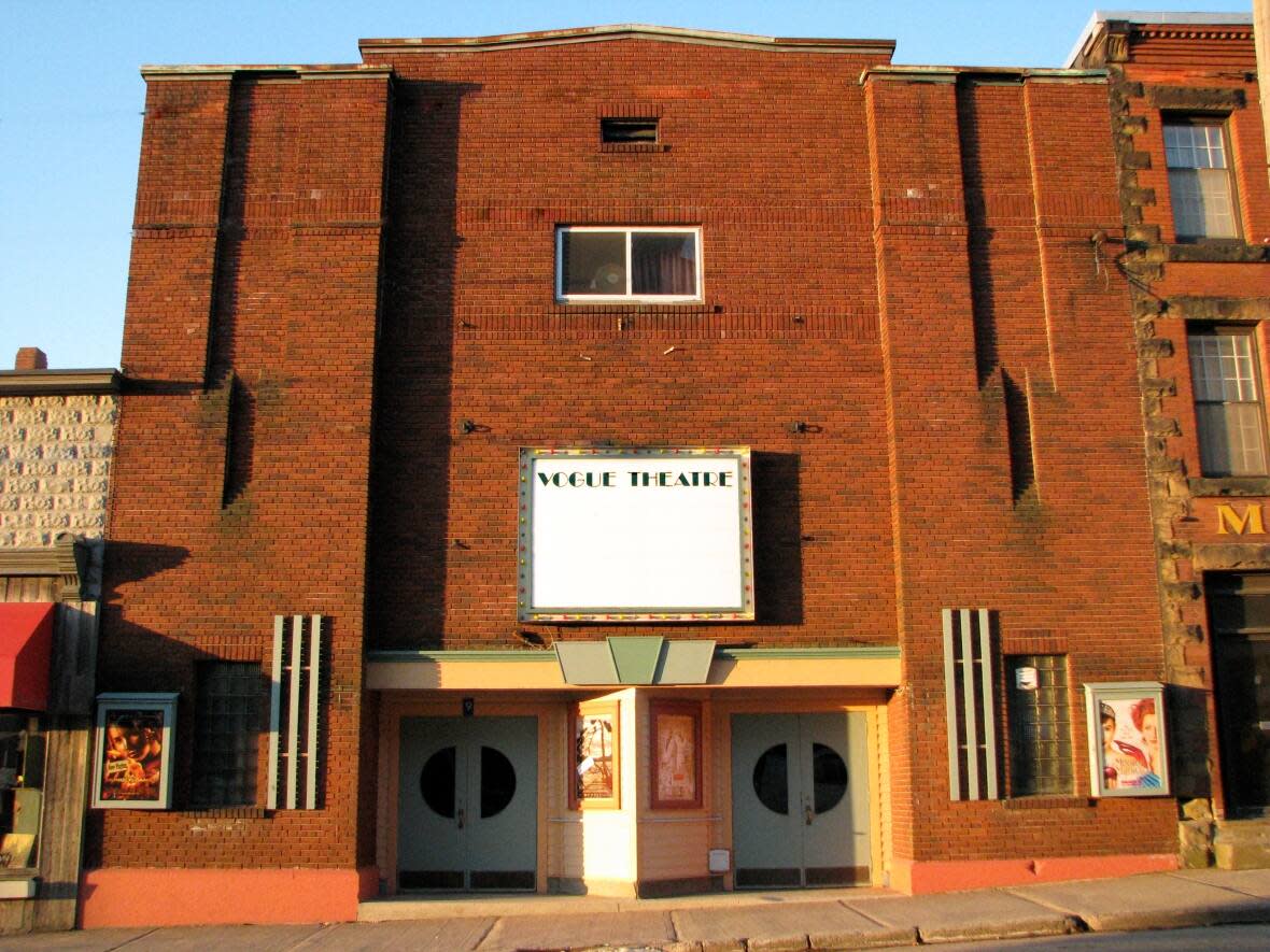 The Vogue Cinema was built in 1946, according to information from Tantramar Heritage Trust. It has recently had to close its doors, but the Sackville community is working to try to save it. (Submitted by Jeffery Coates - image credit)