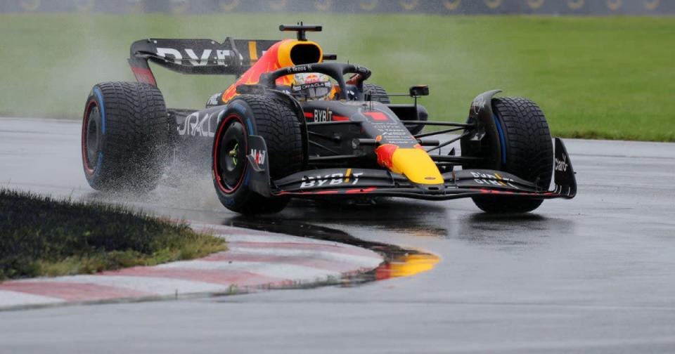 Red Bull's Max Verstappen during the Canadian Grand Prix weekend. Montreal, June 2022. Credit: PA Images