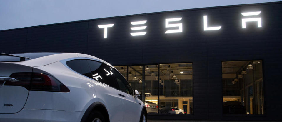 Un magasin Tesla, en Allemagne.
