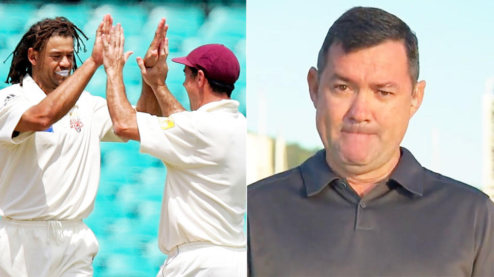 Jimmy Maher spoke on Nine's Today Show about his devastation around the death of good friend Andrew Symonds. Pic: Getty/Nine