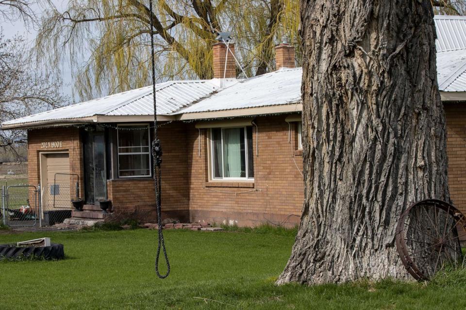 PHOTO: The former home of Chad Daybell, where the bodies of Tylee Ryan and J.J. Vallow were discovered in 2020, is seen on May 10, 2023 in Rexburg, Idaho. (Natalie Behring/Getty Images, FILE)