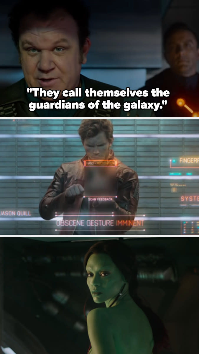 Screen shots from the "Guardians of the Galaxy" trailer