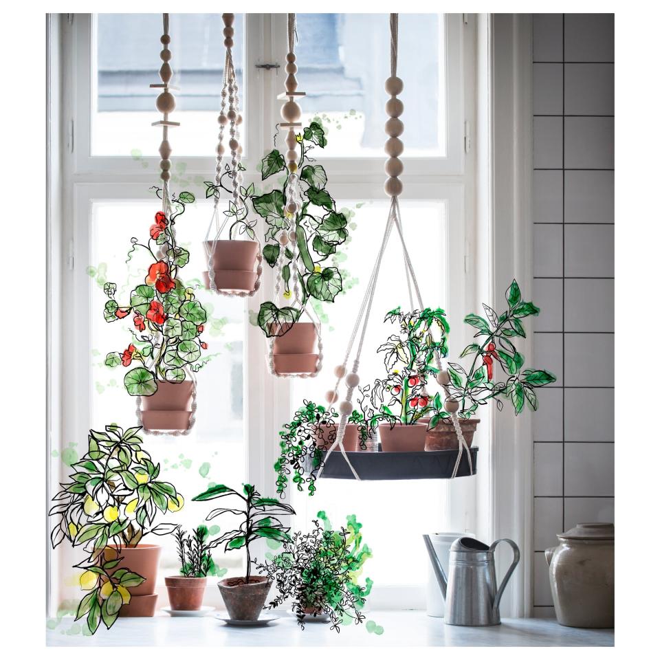 3) ANVNDBAR Hanging Plant Holder