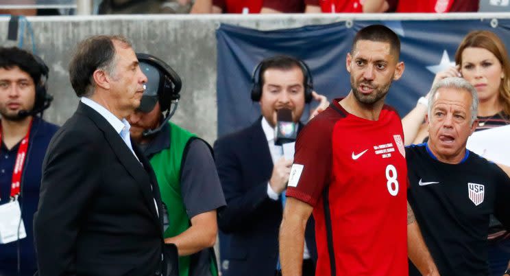 Bruce Arena and Clint Dempsey