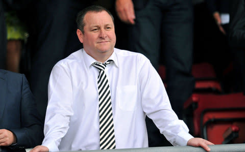 Mike Ashley - Rafael Benitez excited new financial backing could unlock 'massive potential' of Newcastle - Credit: AFP