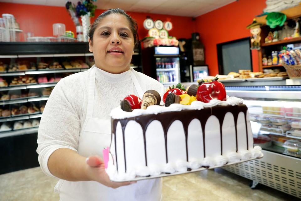 Flor Angeles, one of the owners of El Manjar Bakery in Green Bay.