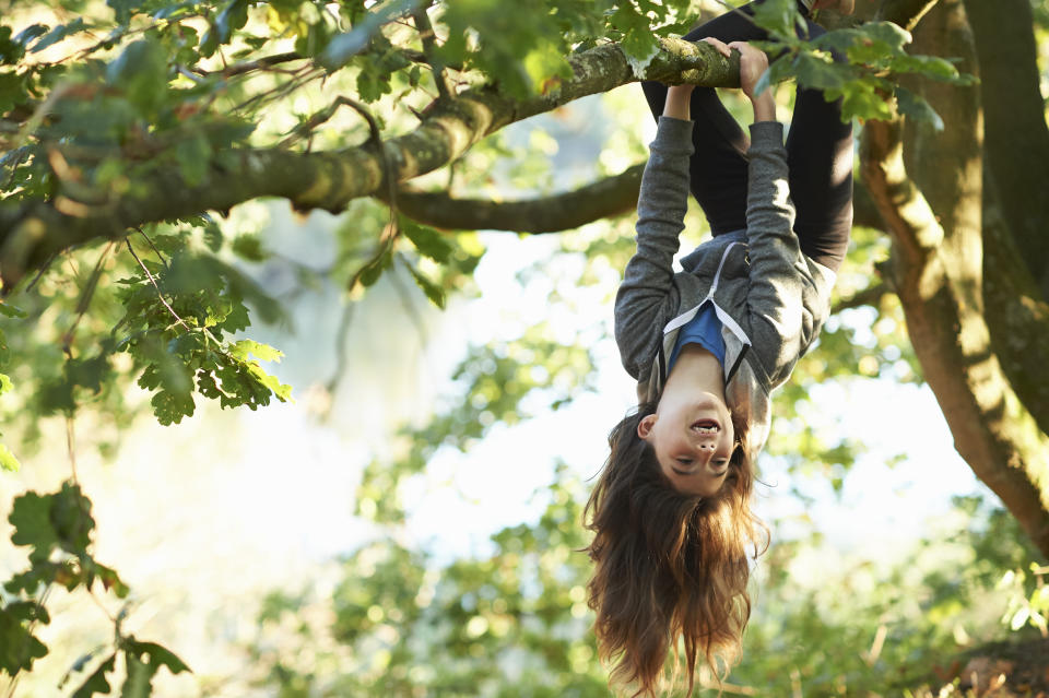 Hanging upside down doesn't have to be dangerous for everyone, but it shouldn't be done for long. (Getty)