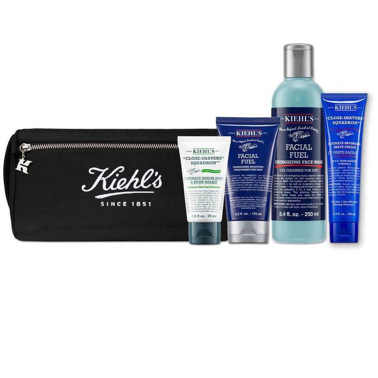<p><strong>Kiehl's</strong></p><p>kiehls.com</p><p><strong>$101.00</strong></p><p><a href="https://go.redirectingat.com?id=74968X1596630&url=https%3A%2F%2Fwww.kiehls.com%2Fgifts-and-value-sets%2Fgifts-for-all%2Fultimate-shave-collection-value-bundle%2FKHLB202219.html&sref=https%3A%2F%2Fwww.esquire.com%2Fstyle%2Fgrooming%2Fg29658367%2Fbest-beard-grooming-kits%2F" rel="nofollow noopener" target="_blank" data-ylk="slk:Shop Now" class="link ">Shop Now</a></p><p>An online-only set courtesy of the grooming gods at Kiehl's, featuring a medley of the brand's beloved <a href="https://www.esquire.com/style/grooming/a27547425/best-mens-skincare-routine/" rel="nofollow noopener" target="_blank" data-ylk="slk:skincare products" class="link ">skincare products</a>, including its fan-favorite facial fuel formula (say that ten times fast!) and enough product to keep your beard in tip-top shape for months to come. </p>