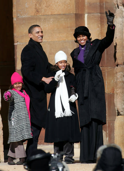 Pinto even dressed the kids! When Barack Obama announced his run for president, his wife and two daughters all wore coats by the designer.