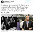 <p>Incluso, hay algunos a los que el nombramiento les traslada a épocas pasadas… (Foto: Twitter / <a rel="nofollow noopener" href="https://twitter.com/Francis98204014" target="_blank" data-ylk="slk:@Francis98204014;elm:context_link;itc:0;sec:content-canvas" class="link "><span>@Francis98204014</span></a>) </p>