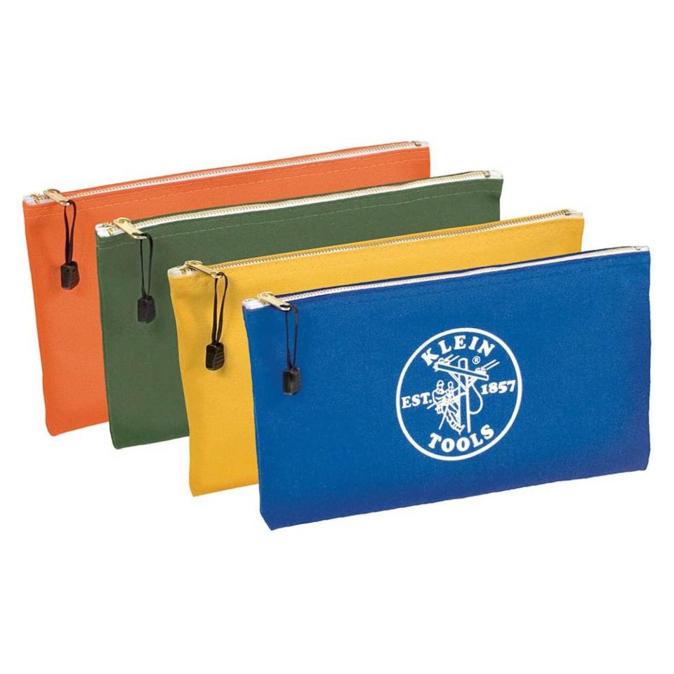 4) Klein Tools 5141 Zipper Bag, Set of 4