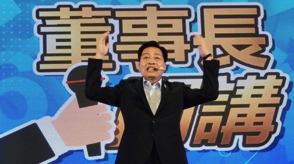 鄭寶清宣布參選桃園市長選戰。（圖／李俊毅攝）