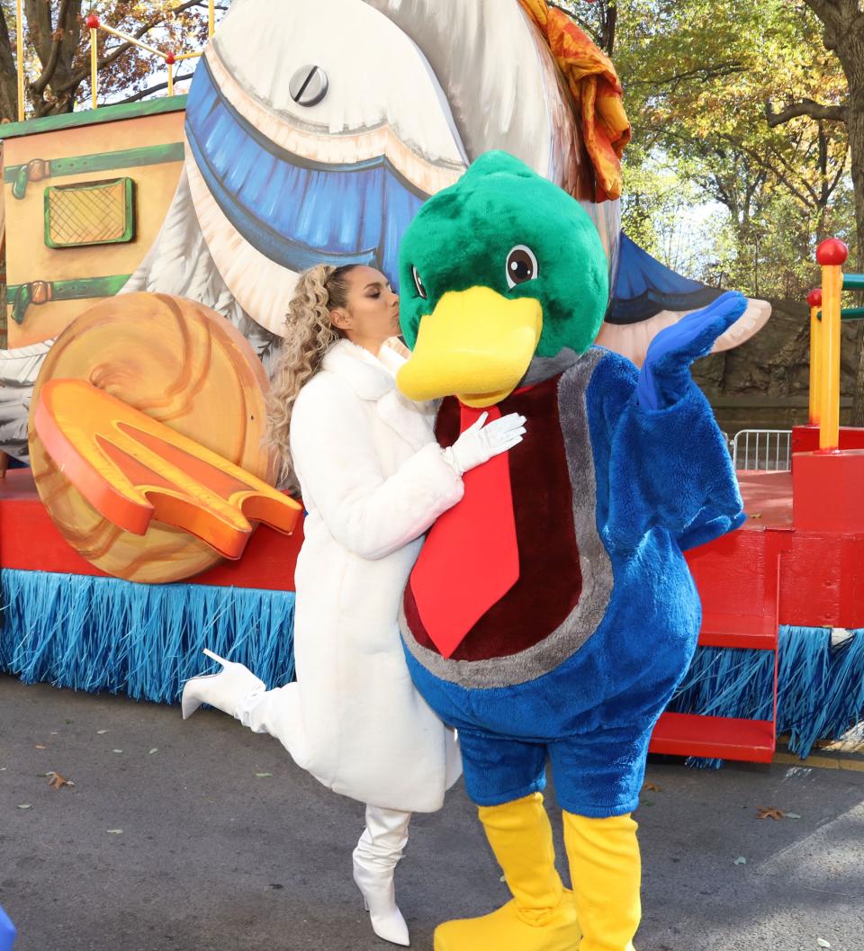 <p>John Legend, Rita Ora and Leona Lewis performed at the 92nd Annual Macy's Thanksgiving Day Parade, held in New York City, where two stars of Broadway musical <em>The Prom</em> also shared the first same-sex kiss in the parade's history. See all the celebrities and the floats here...</p>