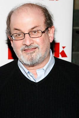 Salman Rushdie at a New York City screening of Lionsgate Films'  The Bank Job