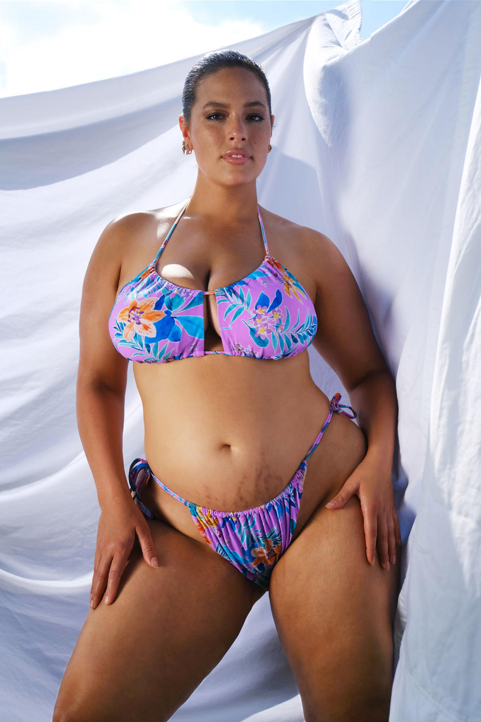 Ashley Graham shows off stretch marks in new photo shoot (Justin Ervin / Swimsuits for All)