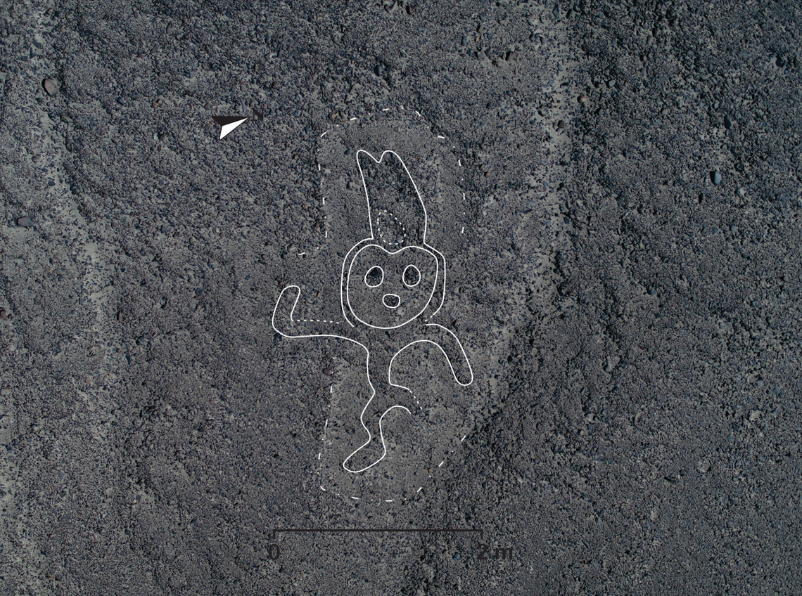 A geoglyph of a human figure.