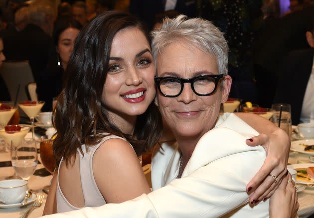 Ana de Armas and Jamie Lee Curtis attend the 20th Annual AFI Awards in 2020. (Photo: Michael Kovac via Getty Images)