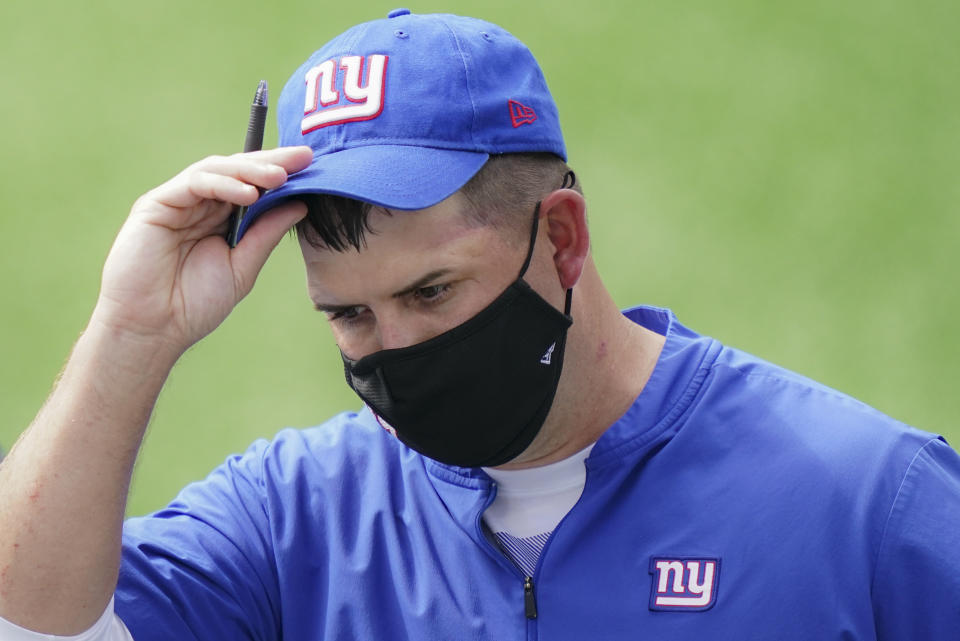 New York Giants coach Joe Judge makes his debut against the Steelers. (AP Photo/John Minchillo, File)