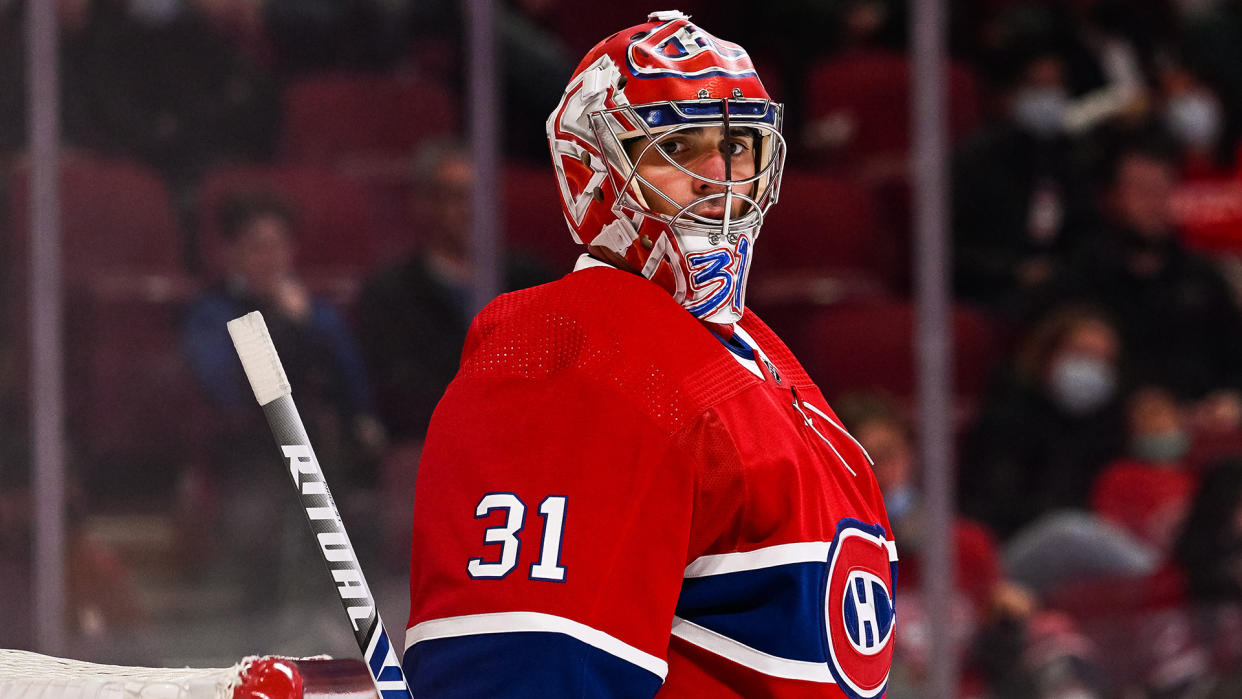 Carey Price was criticized after he pledged his support to the Canadian Coalition for Firearm Rights as the Liberal government attempts to pass Bill C-21. (Photo by David Kirouac/Icon Sportswire via Getty Images)