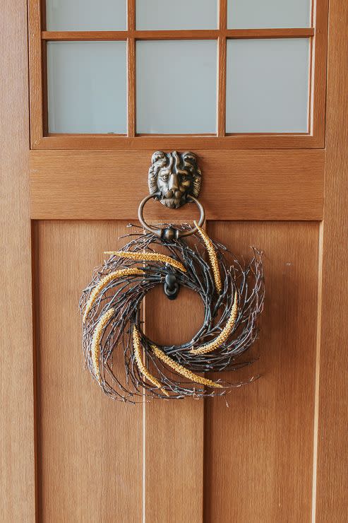 Simple Cattail Wreath