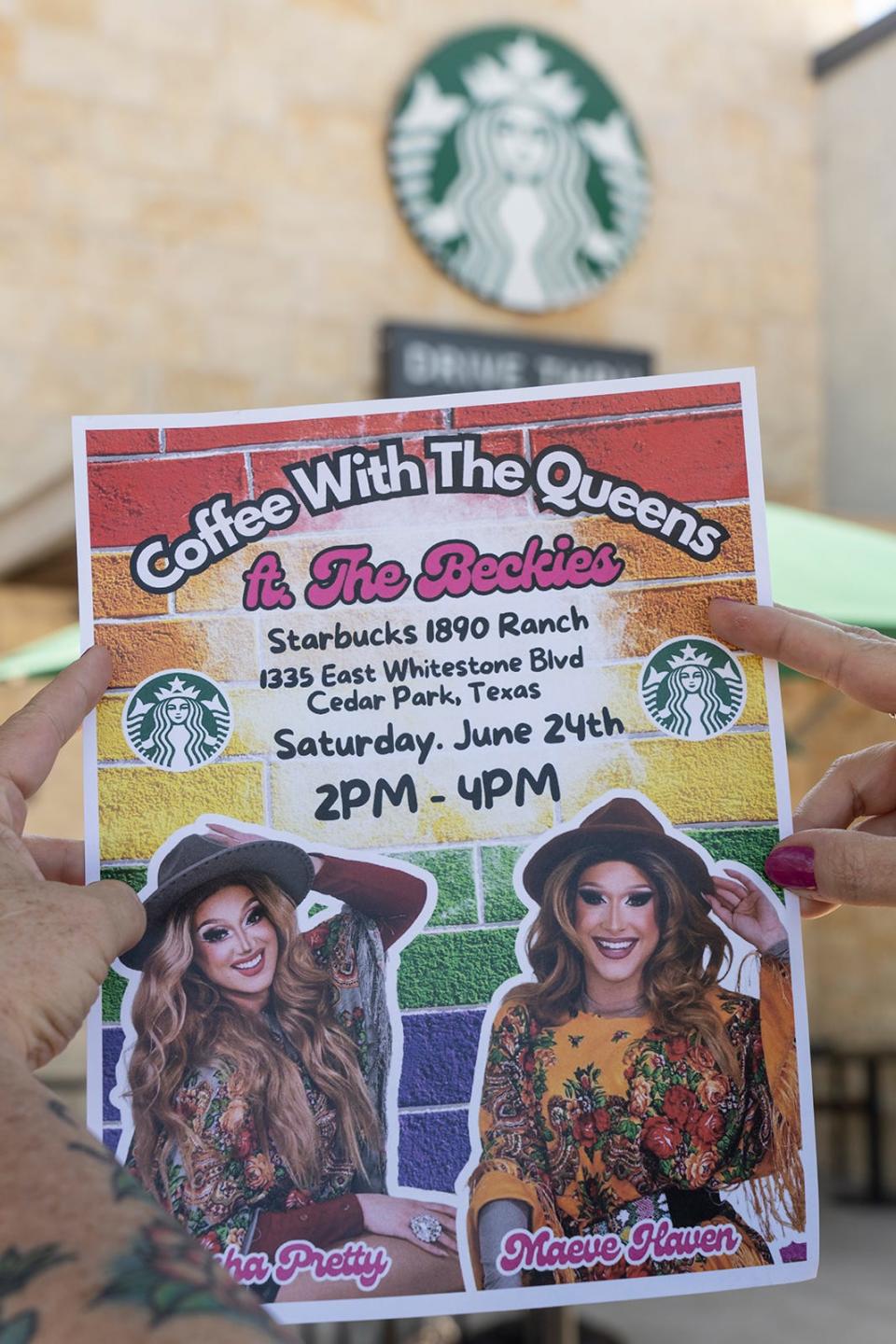 The drag queen event at a Starbucks in Cedar Park was canceled last weekend because of threats the store received over it.