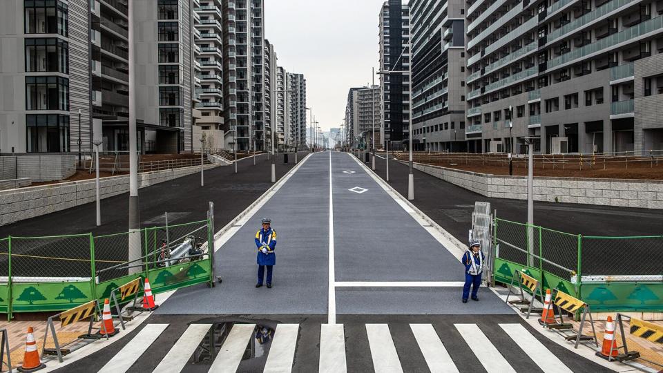 Tokyo 2020 Olympics Athletes Village on March 31, 2020 in Tokyo, Japan.