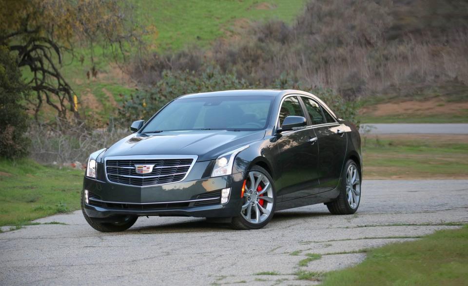 <p>Combining impressive performance and distinctive styling in a tidy package, the ATS continues to challenge the best from Europe and Japan. Available as a coupe or a sedan, base models feature a potent 272-hp 2.0-liter turbo four mated to an eight-speed automatic and rear-wheel drive. A 335-hp V-6 is available, as are all-wheel drive and a six-speed manual. The Caddy offers an 8.0-inch touchscreen featuring Apple CarPlay and Android Auto for infotainment; 4G LTE Wi-Fi is standard. <a rel="nofollow noopener" href="https://www.caranddriver.com/cadillac/ats" target="_blank" data-ylk="slk:READ MORE ››;elm:context_link;itc:0;sec:content-canvas" class="link ">READ MORE ››</a></p>