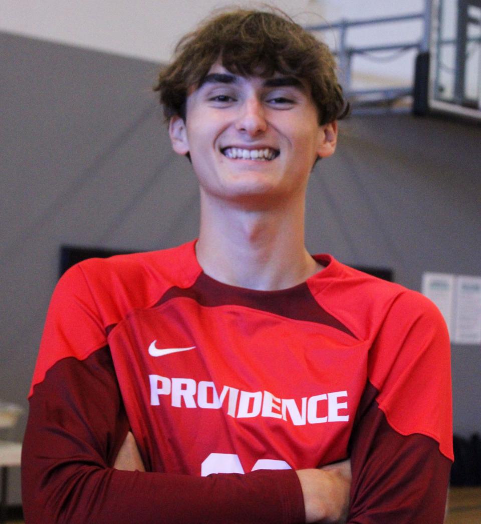 Providence goalkeeper Ridge Cullen is pictured at High School Media Day for boys soccer on November 2, 2023. [Clayton Freeman/Florida Times-Union]