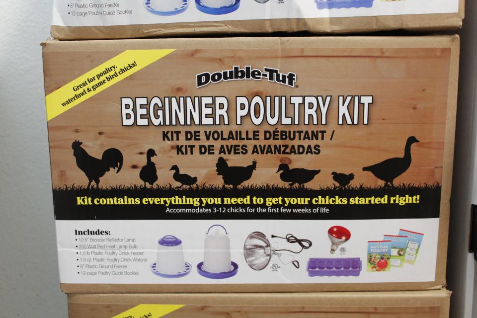 Inspire Farms sells a beginners kit for people getting started on raising chickens in their backyard.