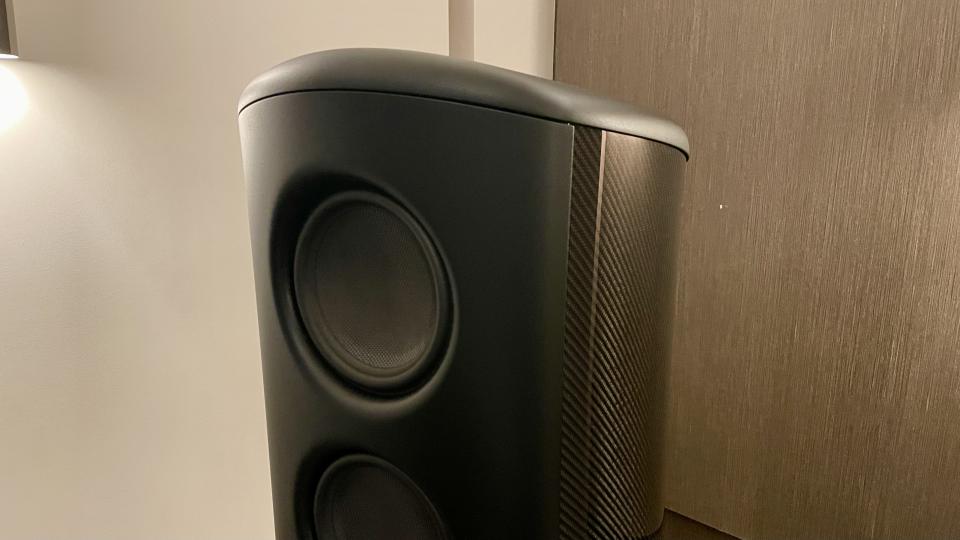 Magico M7 close-up of the top of the speaker