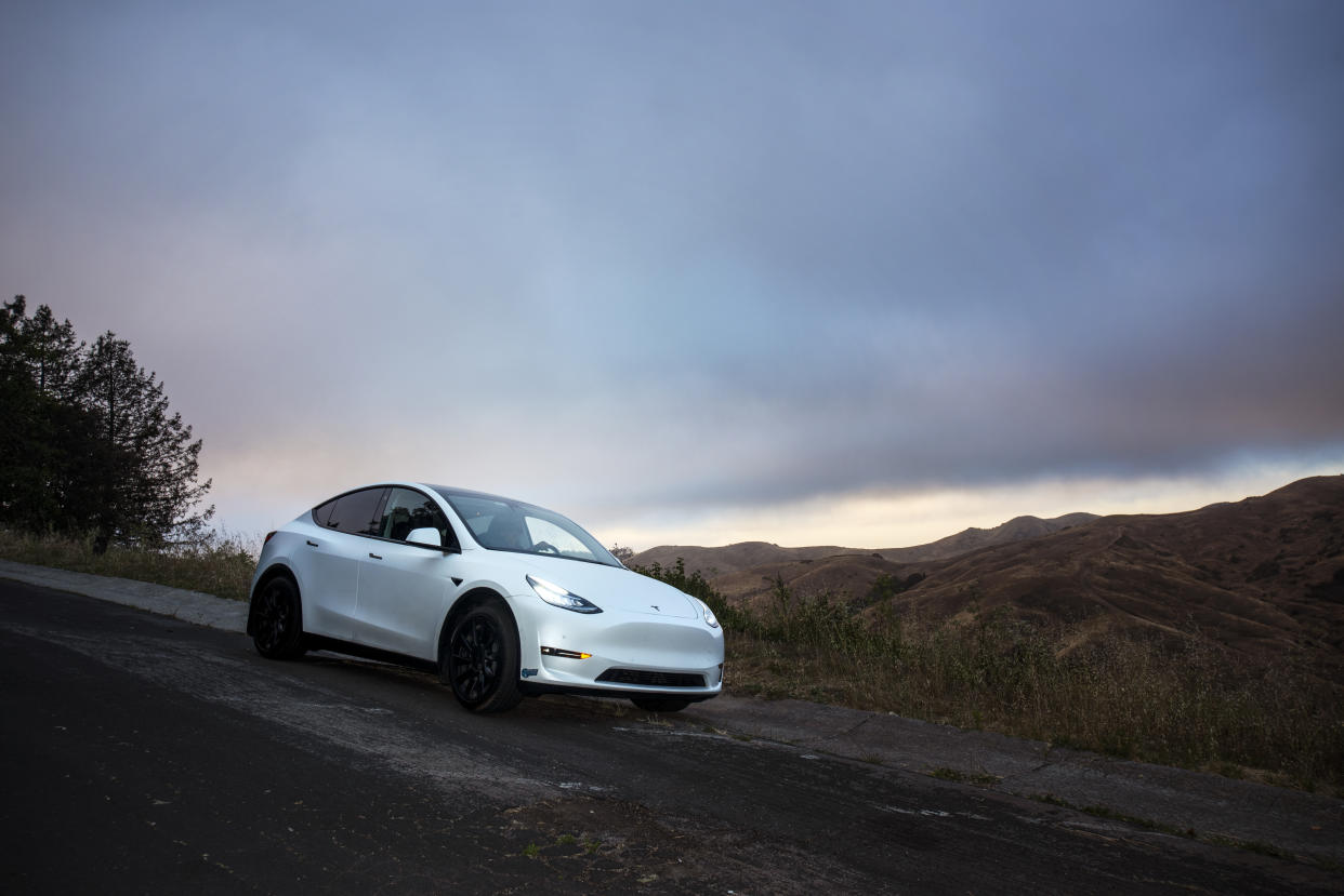 BERKELEY - JUN 30:  2021 Tesla Model Y, equipped with FSD system.  (Mark Leong for The Washington Post via Getty Images)
