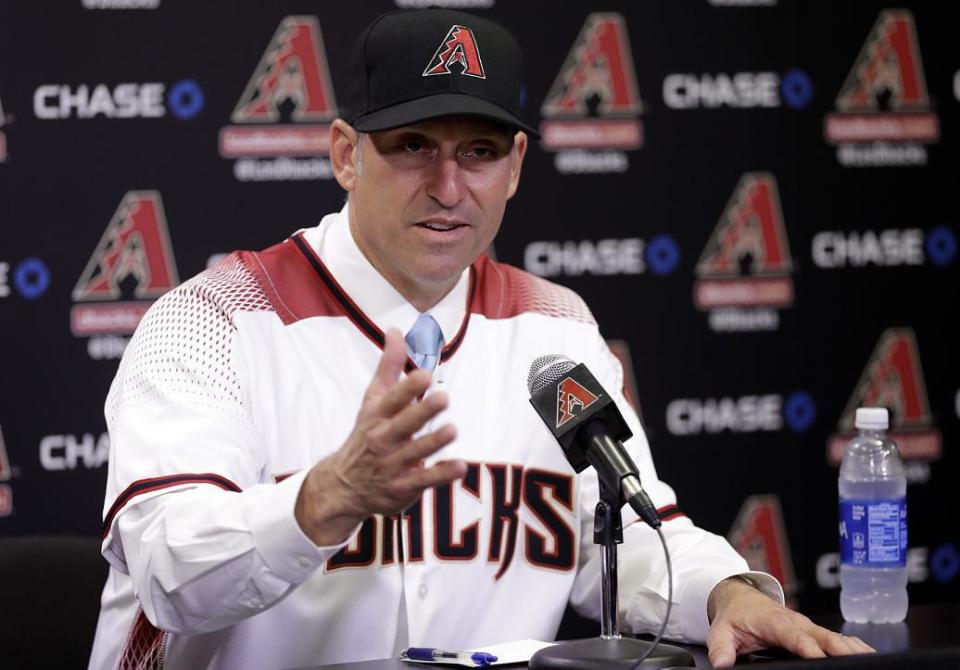 Rookie manager Torey Lovullo led the Diamondbacks back to the postseason. (AP)