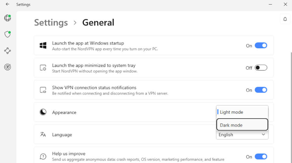 NordVPN Settings