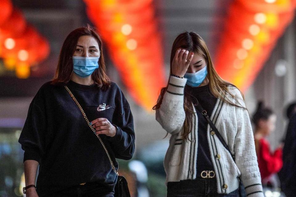 Universities in Britain with links to affected Chinese cities are taking urgent measures to stem an outbreak: AFP via Getty Images