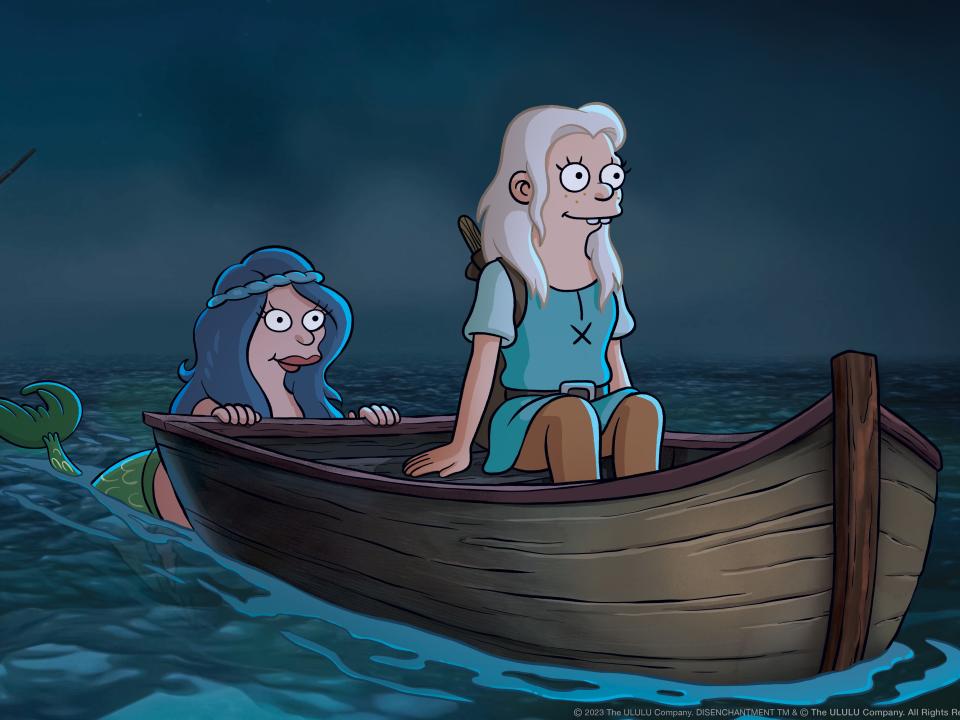 Mora and Bean on season five of "Disenchantment."