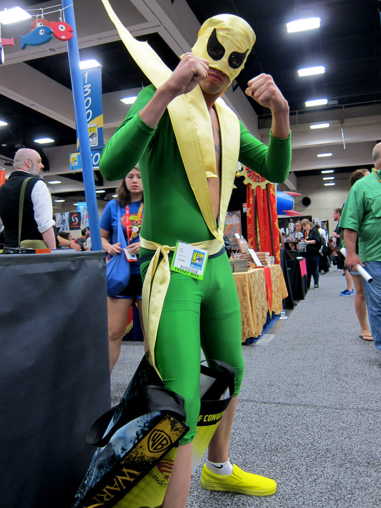 His name is Iron Fist and these are his iron fists - San Diego Comic-Con 2012