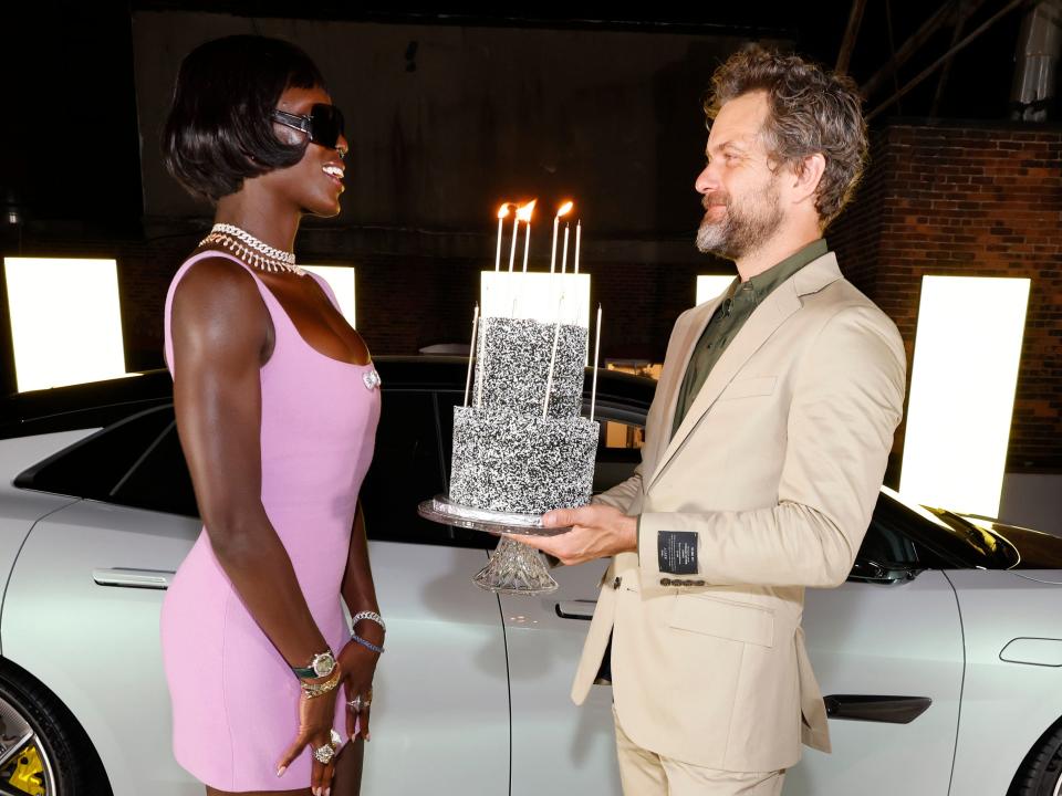 Jodie Turner-Smith celebrates her birthday with husband Joshua Jackson at the unveiling of the new fully-electric Lotus Emeya on September 07, 2023 in New York City. attends the premiere of the new fully-electric Lotus Emeya on September 07, 2023 in New York City.