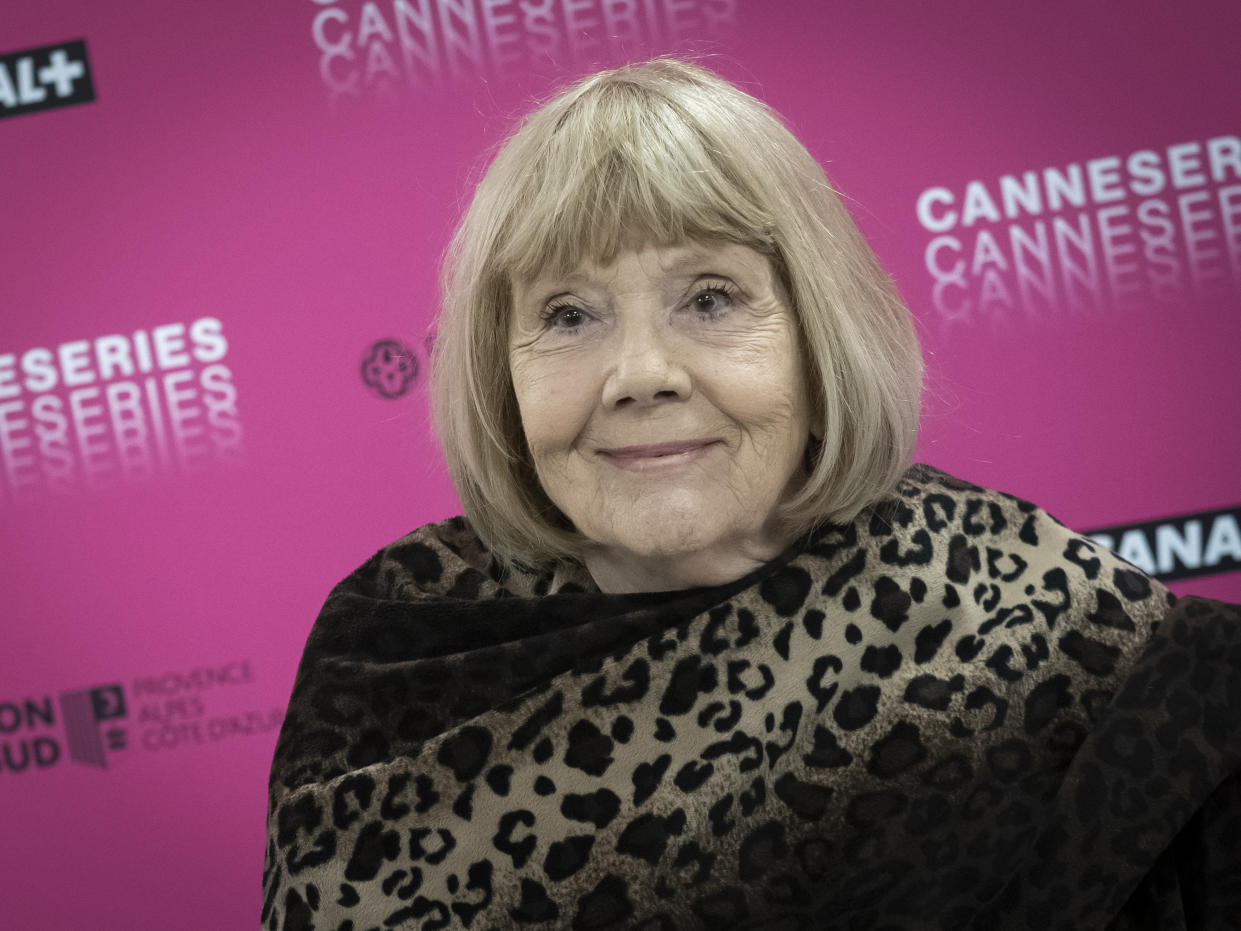 CANNES, FRANCE - APRIL 06: Dame Diana Rigg attends her masterclass during the 2nd Canneseries International Series Festival : day two on April 06, 2019 in Cannes, France. (Photo by Arnold Jerocki/Getty Images)