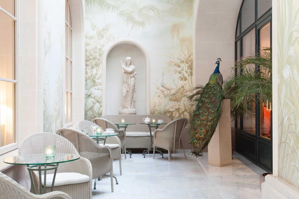 A serene room at Le Bristol, Paris, an Oetker Collection hotel. Oetker Collection was voted one of the best hotel brands in the world