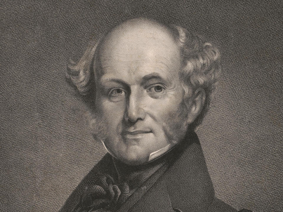 A portrait dated 1837 of Martin Van Buren, eighth President of the United States.  / Credit: GHI Vintage/Universal History Archive via Getty Images