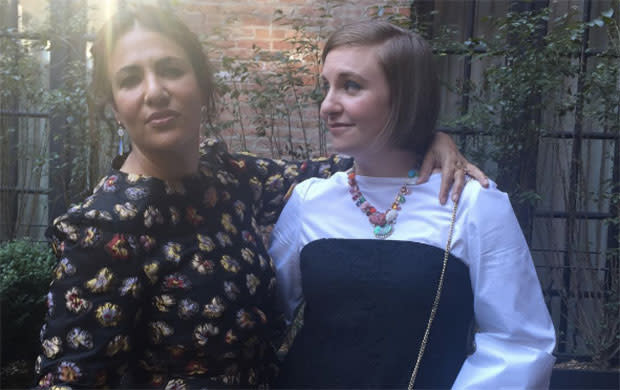 We’re obsessed with Lena Dunham’s monogrammed bag, so we had to find out where to get our own