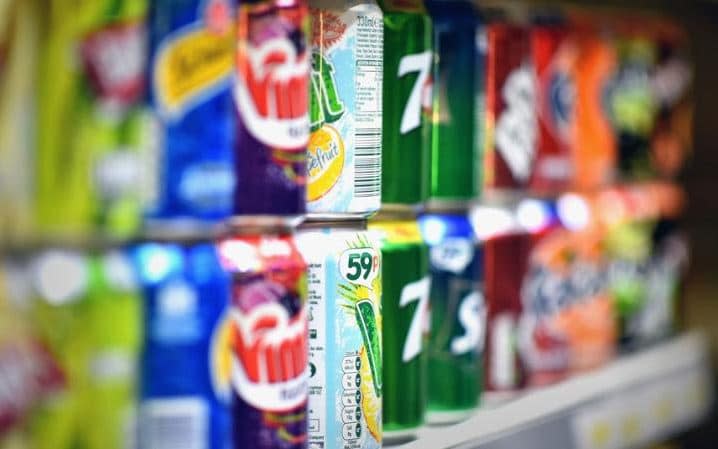 Colas will be targeted by the sugar levy, introduced in 2018 - Telegraph