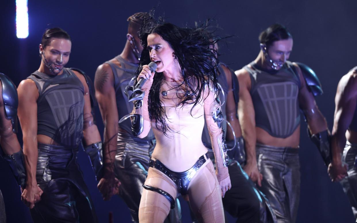 Katy Perry on stage at the 2024 Video Music Awards